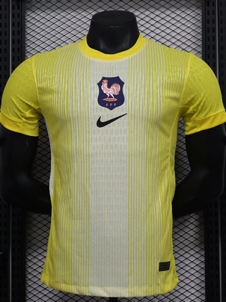 25-26 France Yellow Special Edition Player Version Soccer Jersey