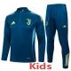 25-26 JUV Royal blue Kids Half Pull Tracksuit #E2543(童装)(半拉链)