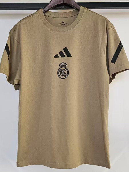 2025-26 RMA khaki High Quality Casual T-Shirt