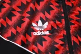 2025-26 Man Utd Black Red Kids Jacket Tracksuit#E25105(童装）