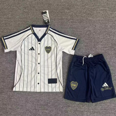2025-26 Boca White Casual Edition Kids Baseball Jersey