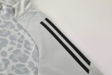2025 AD Grey Half Pull Tracksuit #AB08 (半拉链)