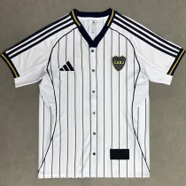 2025-26 Boca Juniors White Casual Edition Baseball Jersey