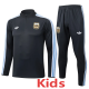 2025-26 Argentina Dark gray Kids Half Pull Tracksuit#E2541(童装)(半拉链)