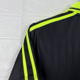 2025 Ad Oasis Joint Edition Black Polo Short Sleeve (荧光绿广告)