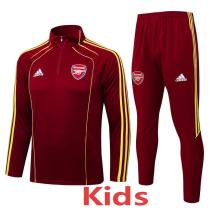 2025-26 ARS Jujube red Kids Half Pull Tracksuit#E2583(童装)(半拉链)