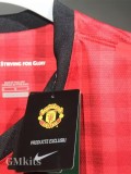 2012-2013 Man Utd Home Player Version 长袖球员 Long Sleeve Retro Soccer Jersey