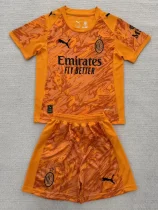 25-26 ACM Orange Goalkeeper Kids Soccer Jersey