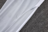 2025-26 RMA White grey Kids Half Pull Tracksuit#E25106(童装)(半拉链)
