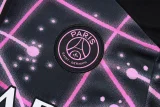 2025-26 PSG Jordan Black Purple Kids Half PullTracksuit #E25121(童装)(半拉链)