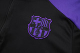 25-26 BAR Black Half Pull Tracksuit #B2558(半拉链)