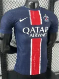 24-25 PSG Home champions Of Europe 25 ICI C'ESTParis Player Version Soccer Jersey带星
