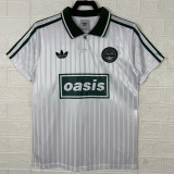 2025 Ad Oasis Joint Edition White Polo Short Sleeve (绿广告)