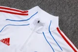 2025-26 Bayern White Kids Half Pull Tracksuit#E25109(童装)(半拉链)