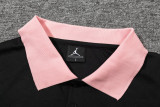 25-26 PSG Jordan Black Polo Tracksuit