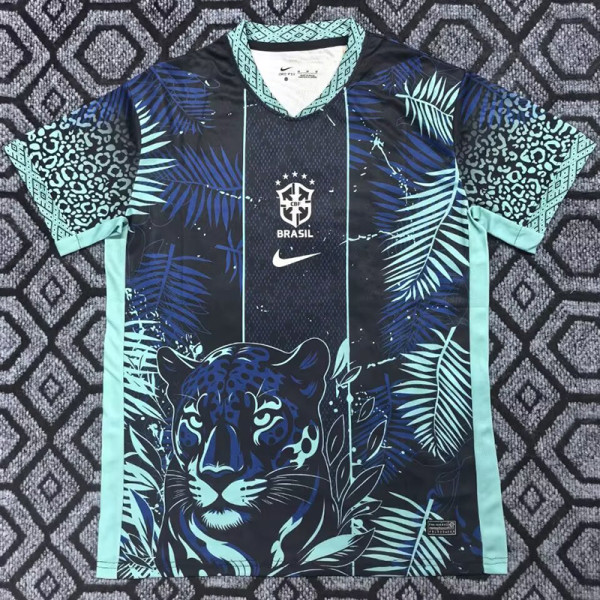 2025-26 Brazil Blue Special Edition Training shirts (豹）