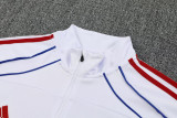 25-26 Bayern White Half Pull Tracksuit (半拉链)