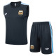 25-26 Argentina Dark gray Tank top and shorts suit#D2584