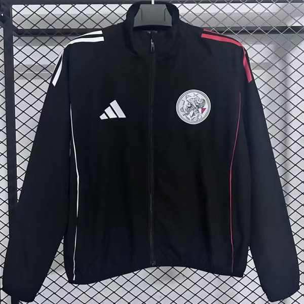 2025-26 Ajax Black Windbreaker