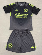 2025-26 Club America Black GoalKeeper Kids Soccer Jersey