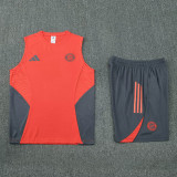 2025-26 Bayern Orange Tank top and shorts suit