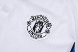 25-26 Man Utd White Short shirts and Long trousers Suit