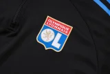 2025-26 Lyon Black Half Pull Tracksuit (半拉链）