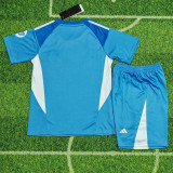 25-26 RMA Blue GoalKeeper Kids Soccer Jersey
