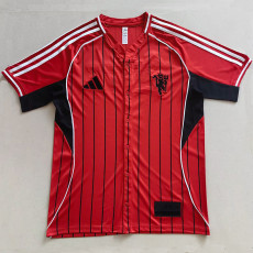 25-26 Man Utd Red Casual Edition Baseball Jersey