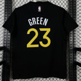 T223 WARRIORS GREEN #23 Black High Quality Casual T-Shirt