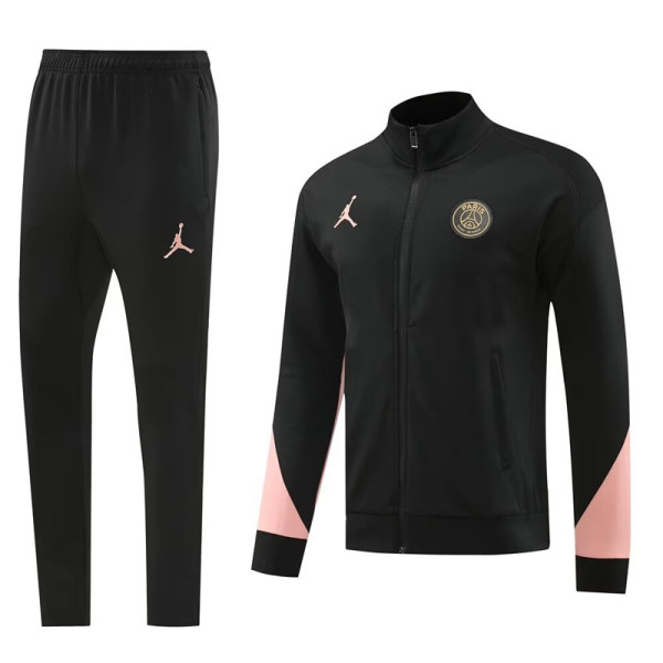 24-25 PSG Jordan Black Jacket Tracksuit #03