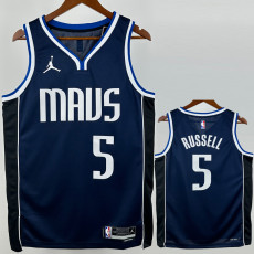 2022-23 Dallas Mavericks RUSSELL #5 Royal blue TopQuality Hot Pressing NBA Jersey (Trapeze Edition)飞人版