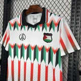 Palestine FC Red White Retro Soccer Jersey