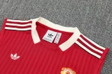 2025-26 Man Utd Red Tank top and shorts suit