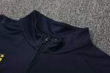 2025-26 Cameroon Royal blue Half Pull Tracksuit(半拉链）