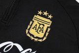 25-26 Argentina Black Half Pull Tracksuit (半拉链)