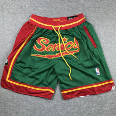 Supersonic Green City Edition Top Quality NBA Pocket Pants *超音速