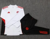 2025-26 Bayern White Kids Half Pull Tracksuit#E2542(童装)(半拉链)