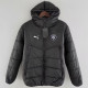 24-25 Man City Black Hooded Cotton Coat #棉衣