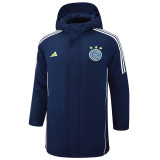 24-25 Ajax Royal Blue Hooded Windbreaker Fabric Cotton Coat #G189 24-25 Ajax Royal Blue Hooded Windbreaker Fabric Cotton Coat #G189