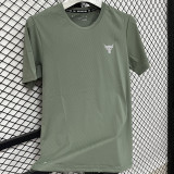 A222 UA Green High Quality Casual T-Shirt #牛头