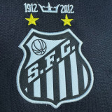 2012-2013 Santos FC Black Long Sleeve Retro Soccer Jersey(长袖)