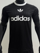 2025 AD Casual Black Player Version Training shirts *三叶草