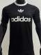 2025 AD Casual Black Player Version Training shirts *三叶草