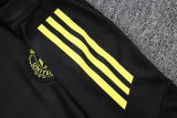 2025-26 Man Utd Black Kids Half Pull Tracksuit#E2554(童装)(半拉链)