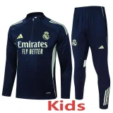 2025-26 RMA Royal blue Kids Half Pull Tracksuit#E2539(童装)(半拉链)