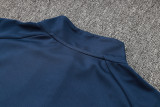 2024 JOM Royal blue Kids Half Pull Tracksuit (童装)(半拉链)