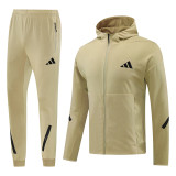 2024 AD Khaki Hoodie Jacket Tracksuit #AM05