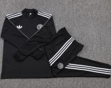 25-26 Germany Black Kids Half Pull Tracksuit #E25137(童装)(半拉链)