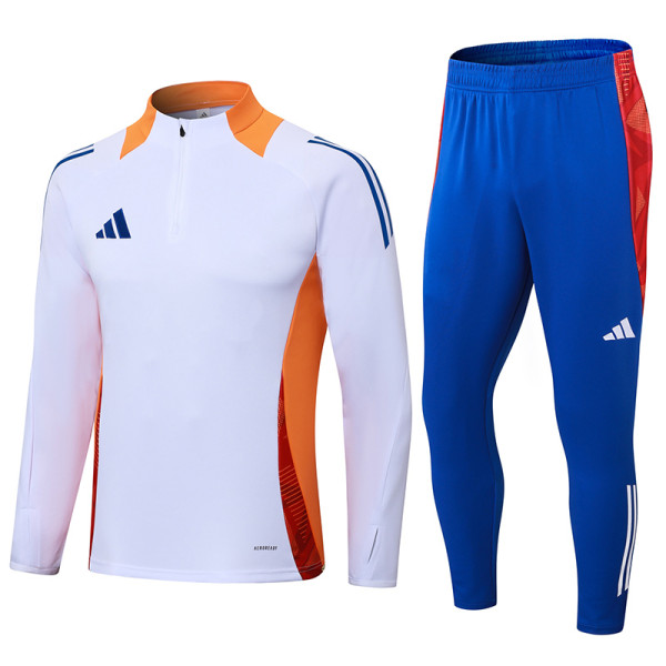2024 AD White Half Pull Tracksuit #2406(半拉链)